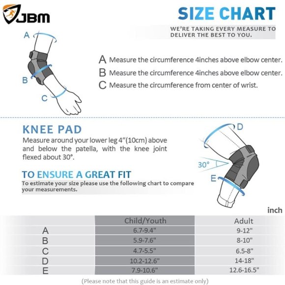 Child Knee Pads Elbow Pads Wrist Guards - Picture 2 of 5